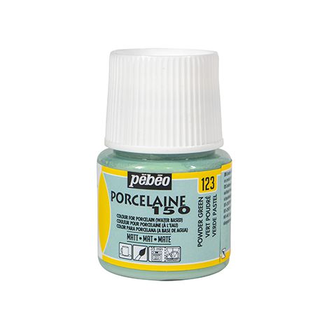 Farba do porcelany/szkła/ceramiki Pebeo Porcelaine150, 123 Powder Green